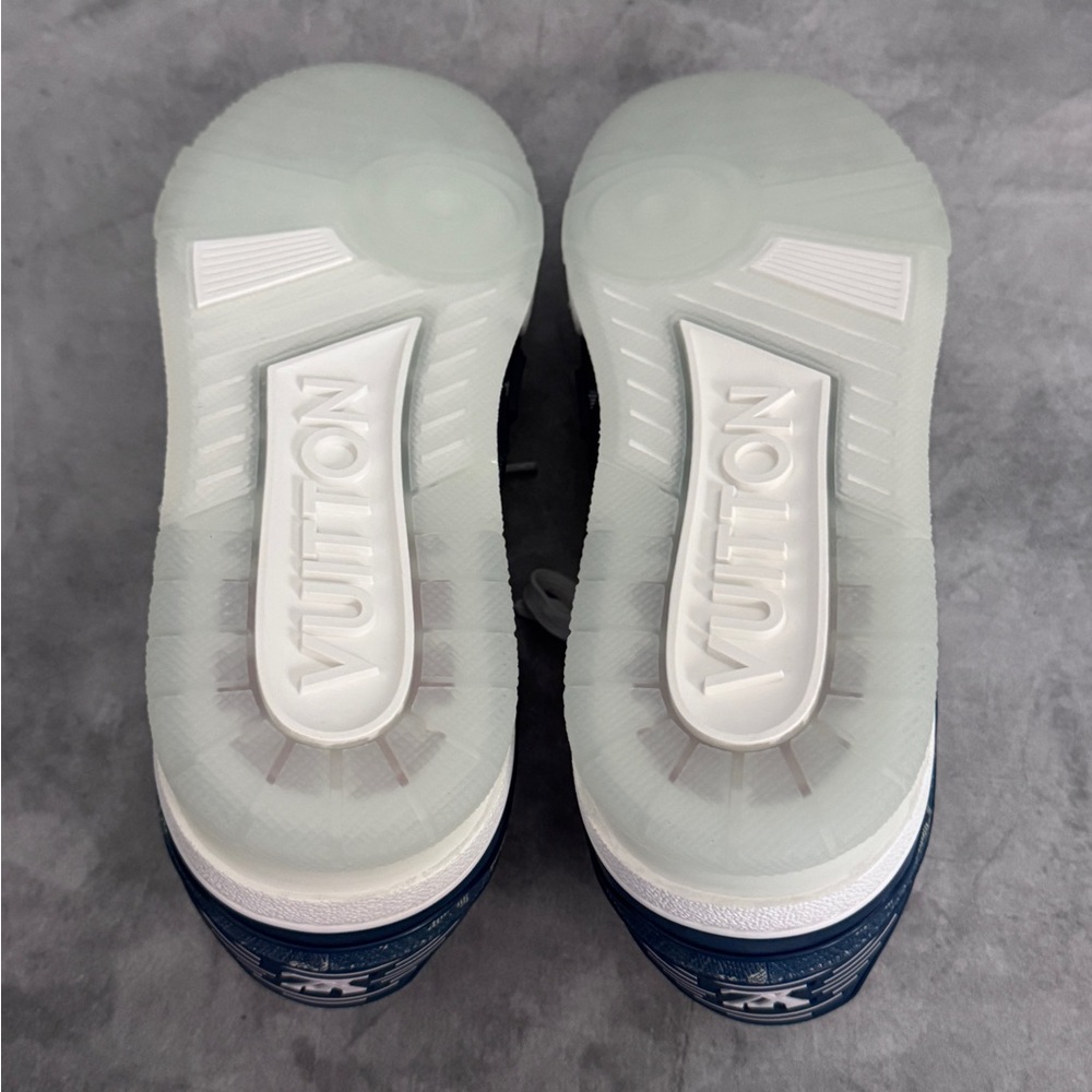 Louis Vuitton Trainer Monogram Blue Denim Virgil Abloh Era LV 8 (Fits US8.5-9.5) - Picture 10 of 11